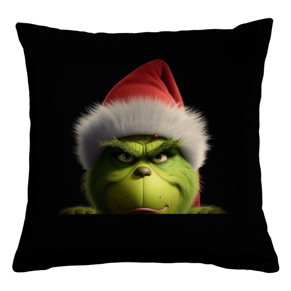 Polštář bavlněný  s potiskem Nakukující Grinch 4