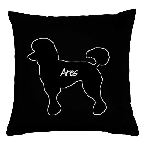 Polštář bavlněný  s potiskem Pudl se jménem